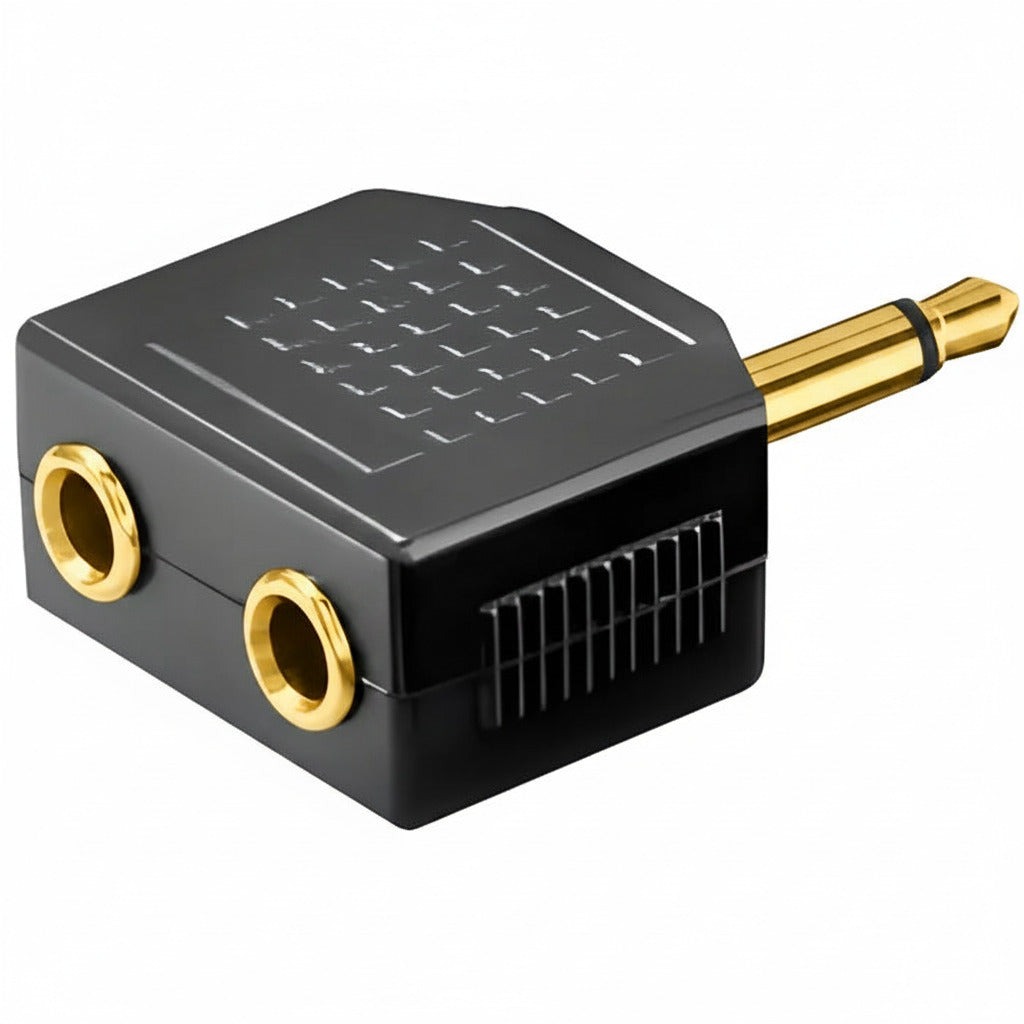 MCL Samar - Répartiteur jack 3.5mm mâle vers 2 femelles jack 3.5mm