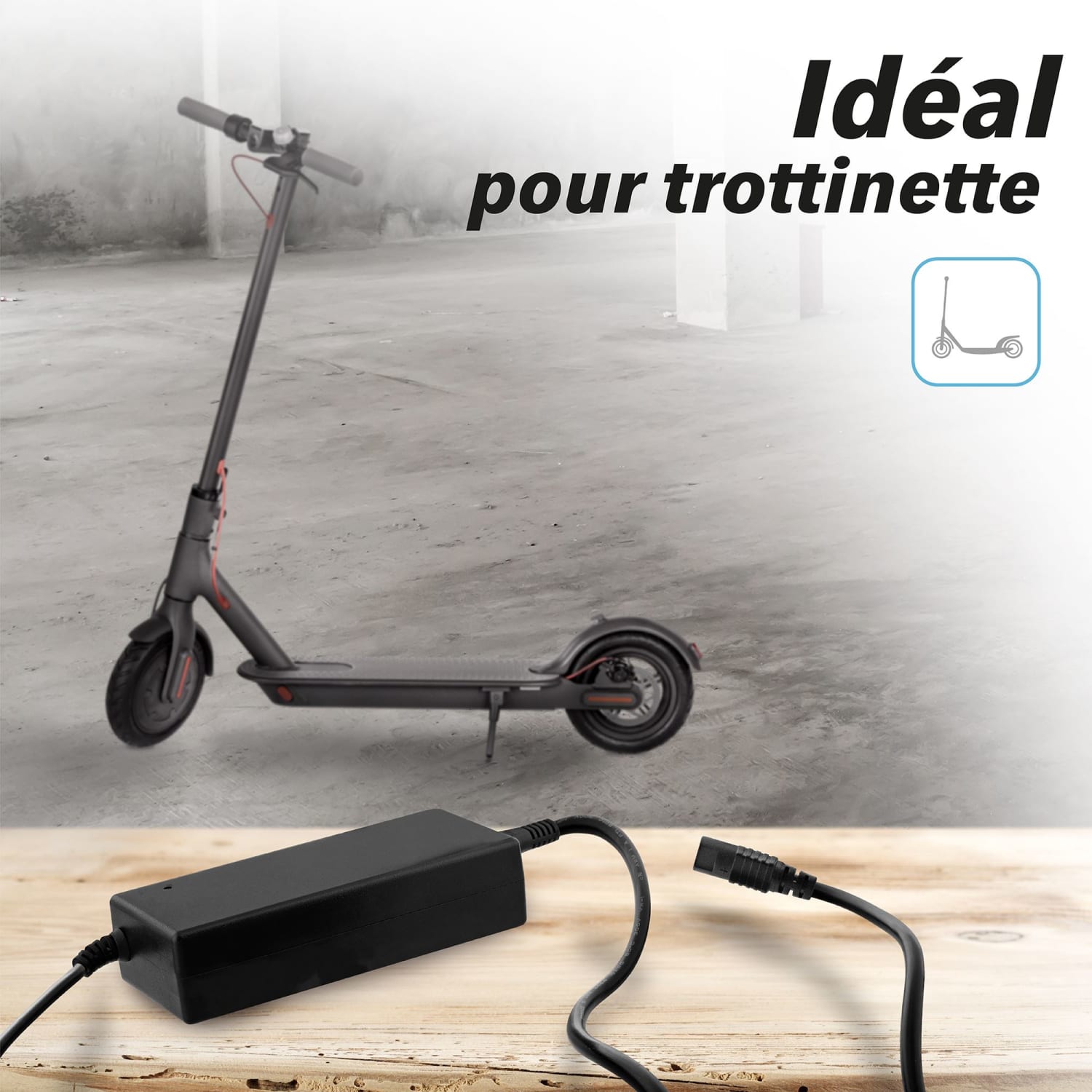 T'nb - Chargeur universel pour trottinettes électriques