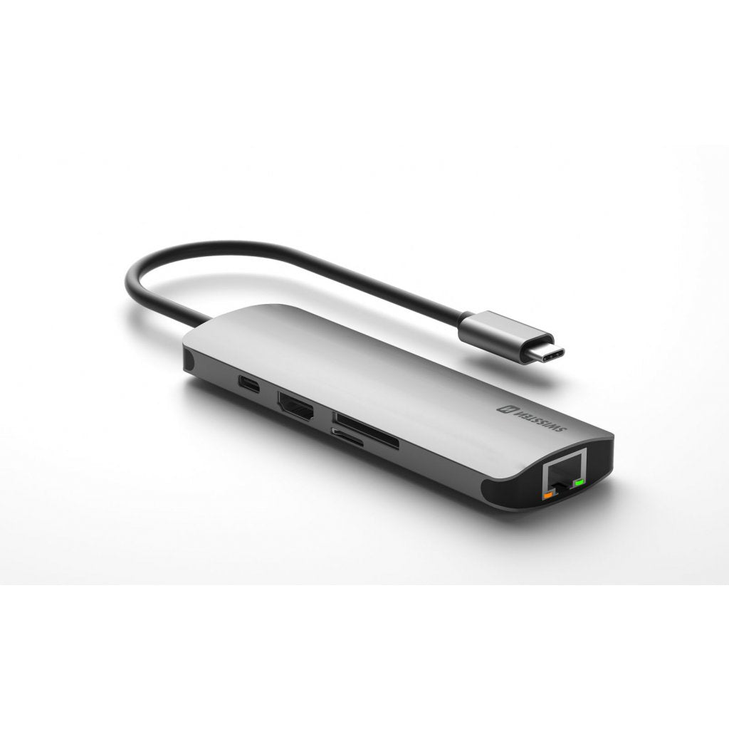 Swissten - Hub USB-C 8 en 1