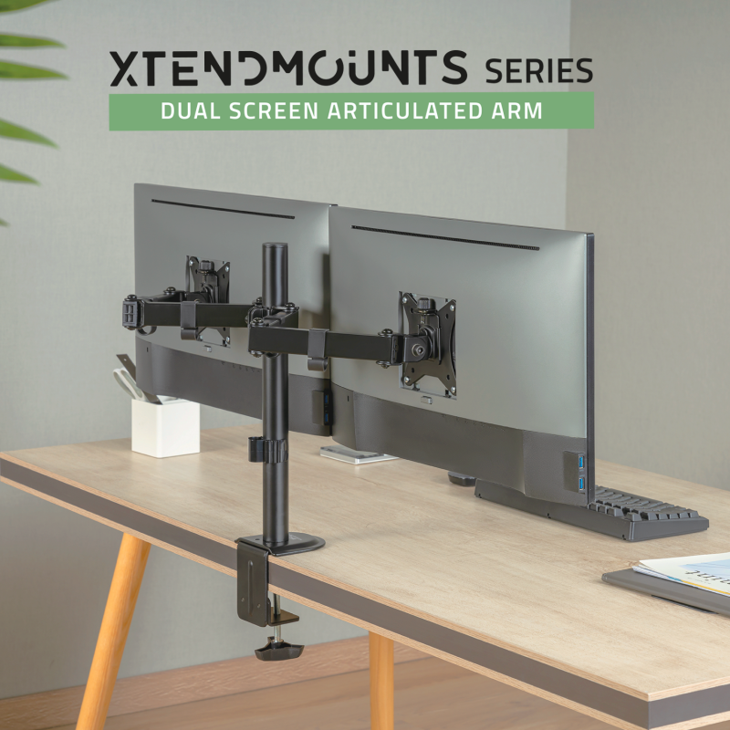 Advance - XtendMounts Dual - Support double écran avec plateau