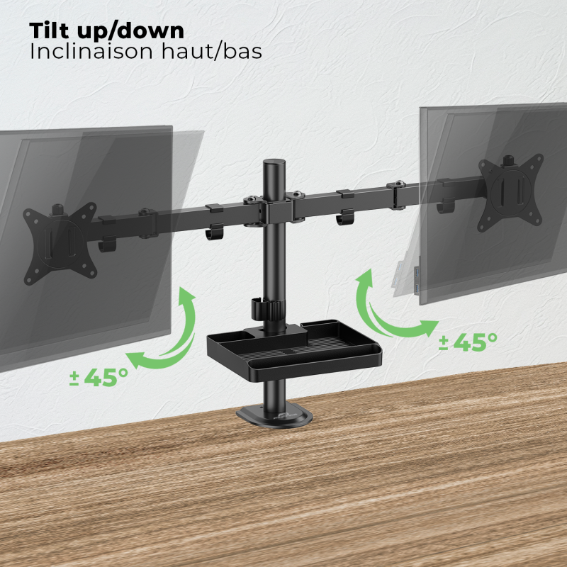 Advance - XtendMounts Dual - Support double écran avec plateau