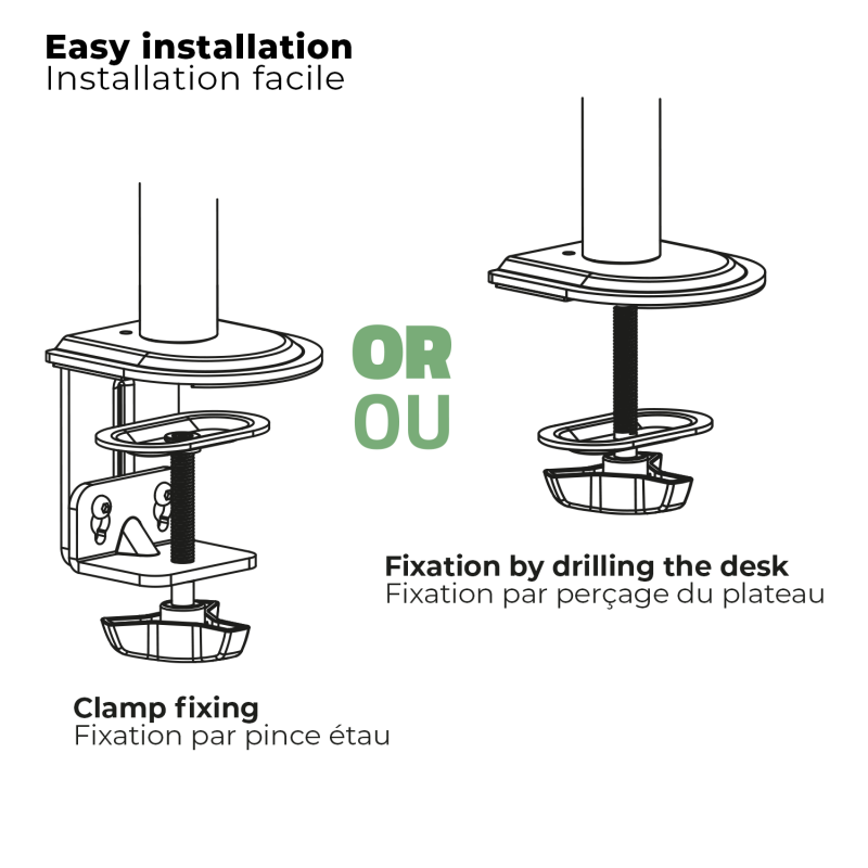 Advance - XtendMounts Dual - Support double écran avec plateau