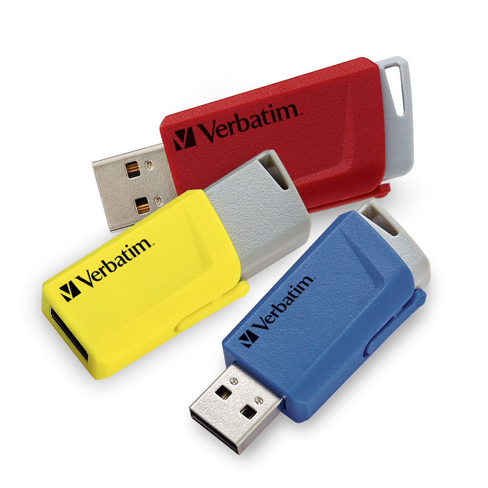 Verbatim - Pack de 3 clés USB 3.2 Store n Click - 16Gb