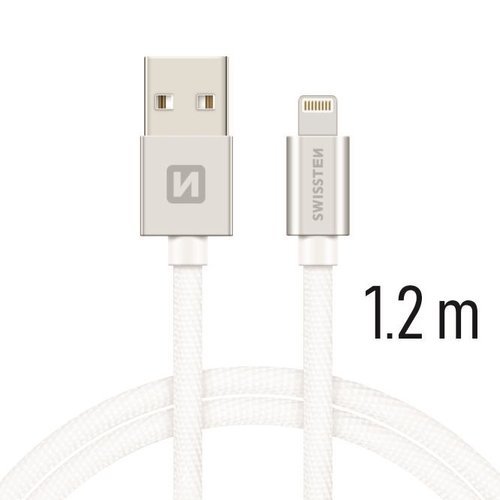 Swissten - Câble tressé USB vers lightning - 1.20m