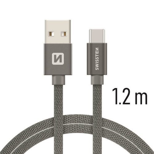 Swissten - Câble tressé USB vers USB-C - 1.20m