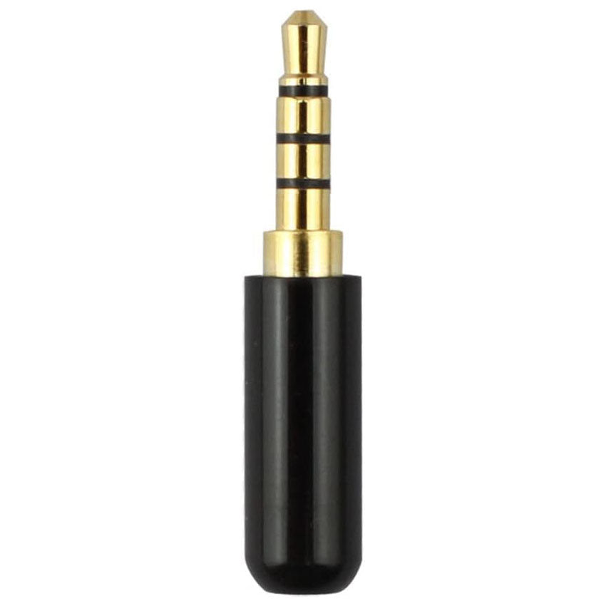 Générique - Fiche mini Jack 2.5mm 4 pôles (Noir / Argenté)