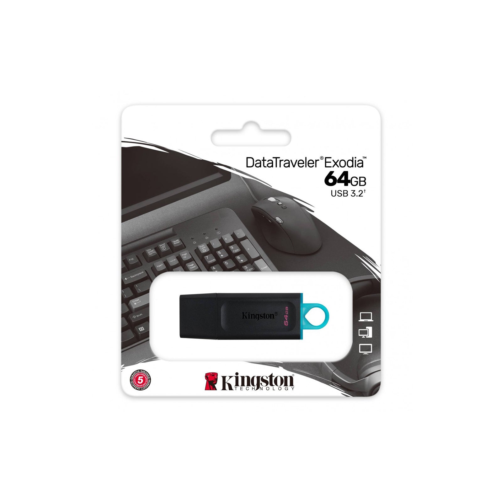 Kingston Clé USB 3.2 - DataTraveler Exodia (64/128 Go)