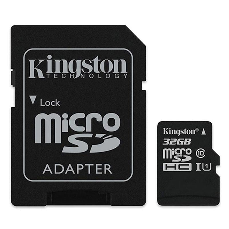 Kingston Carte Micro SD + Adaptateur - Canvas Select Plus (32/64/128 Go)