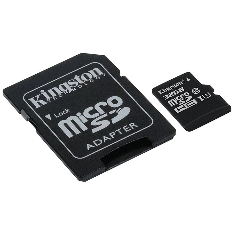 Kingston Carte Micro SD + Adaptateur - Canvas Select Plus (32/64/128 Go)