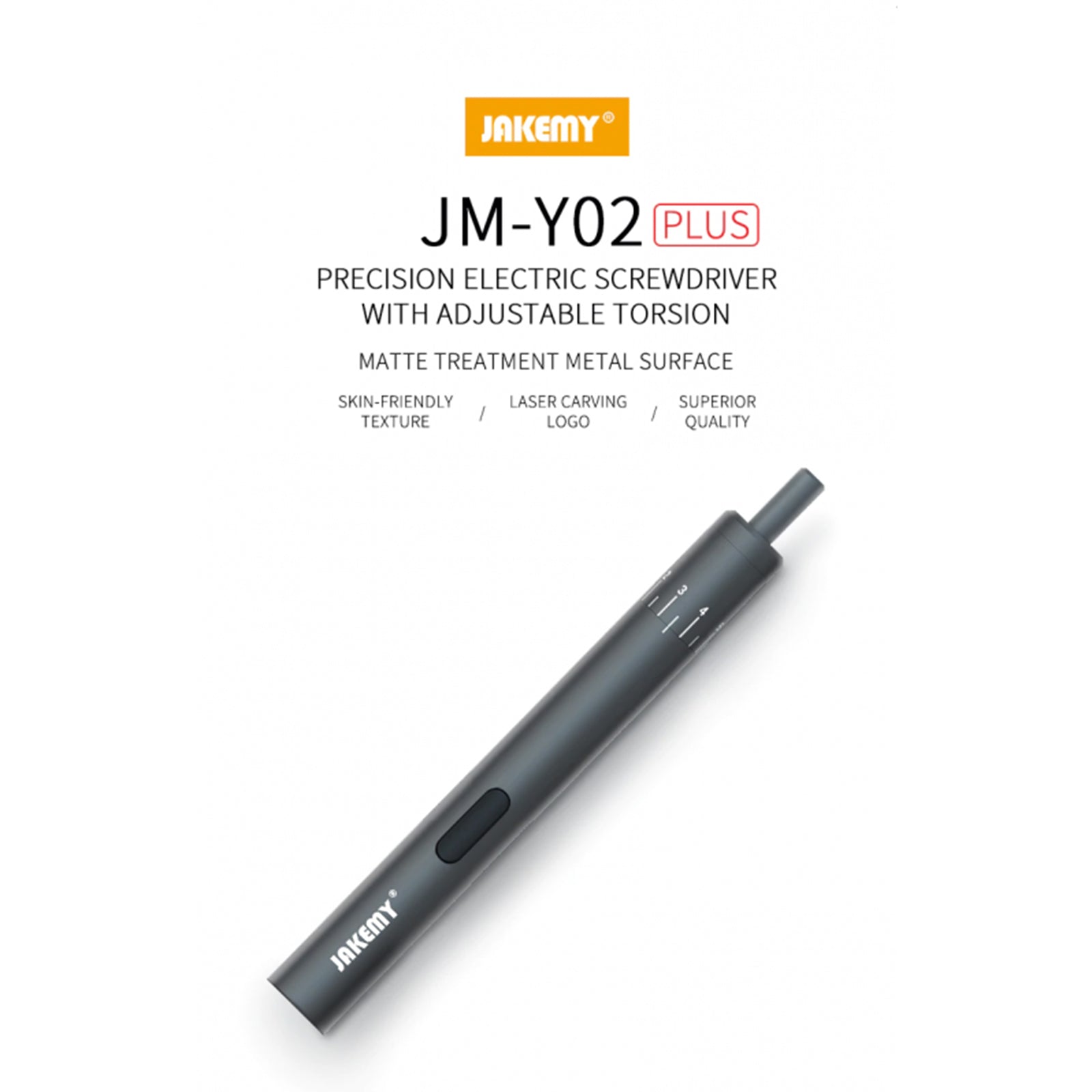 Jakemy - Coffret tournevis électrique + 40 embouts + câble de recharge USB C