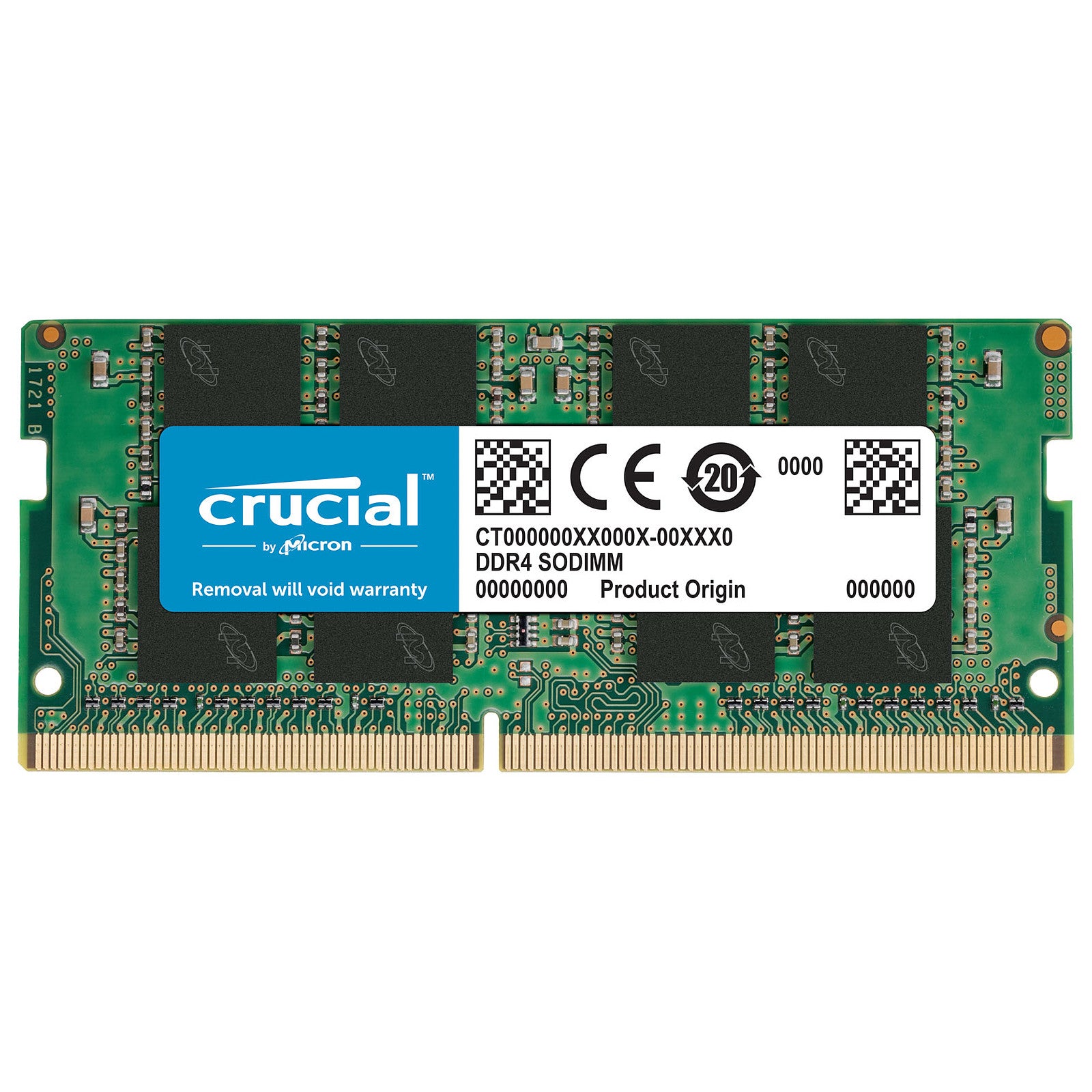 Crucial - SO-DIMM DDR4 2666 MHz CL19 SR X8 (4 Go / 8 Go)