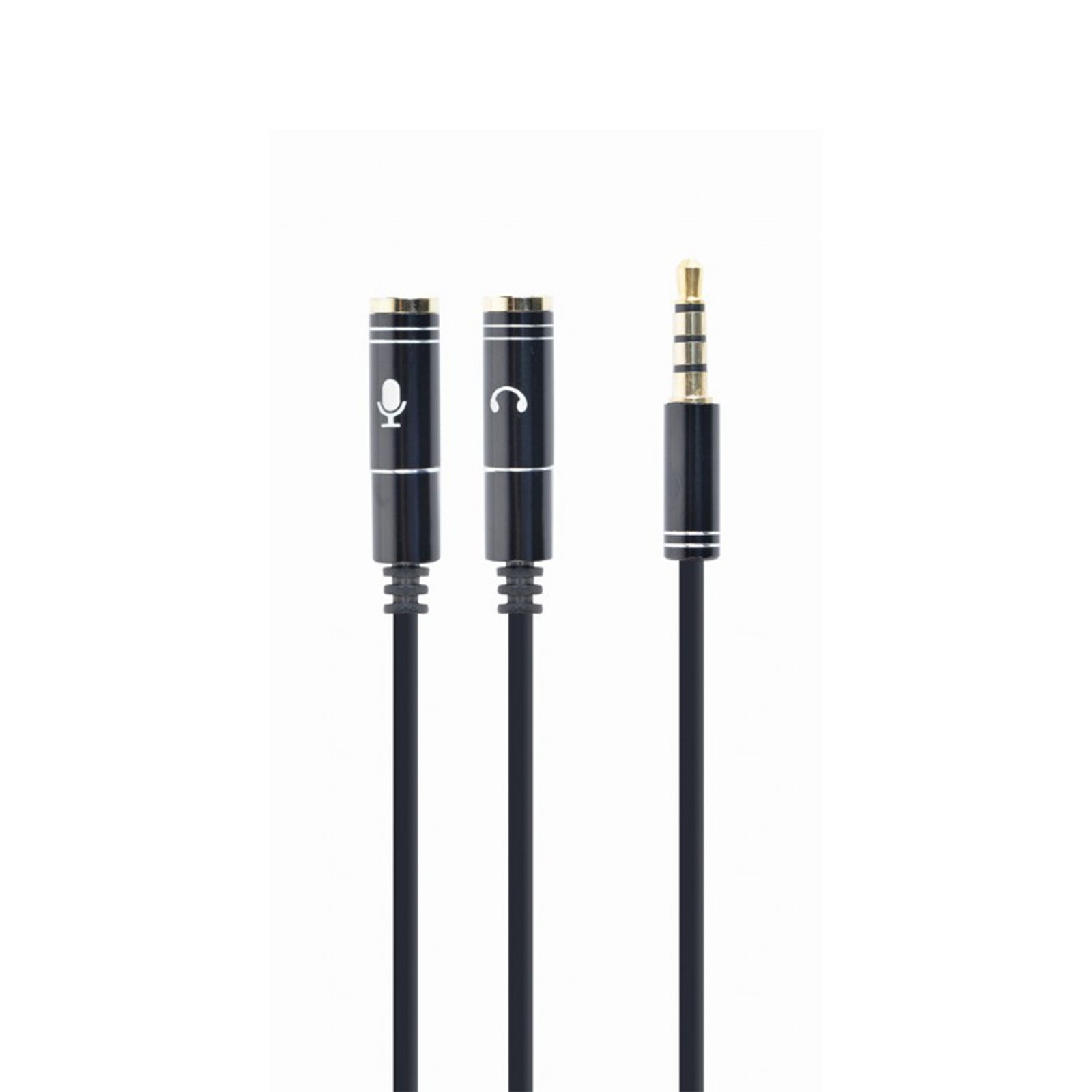 Cablexpert - Cable adaptateur audio & micro format 3.5 mm, 0.2 mm (0,2m) Réf : CCA-417M