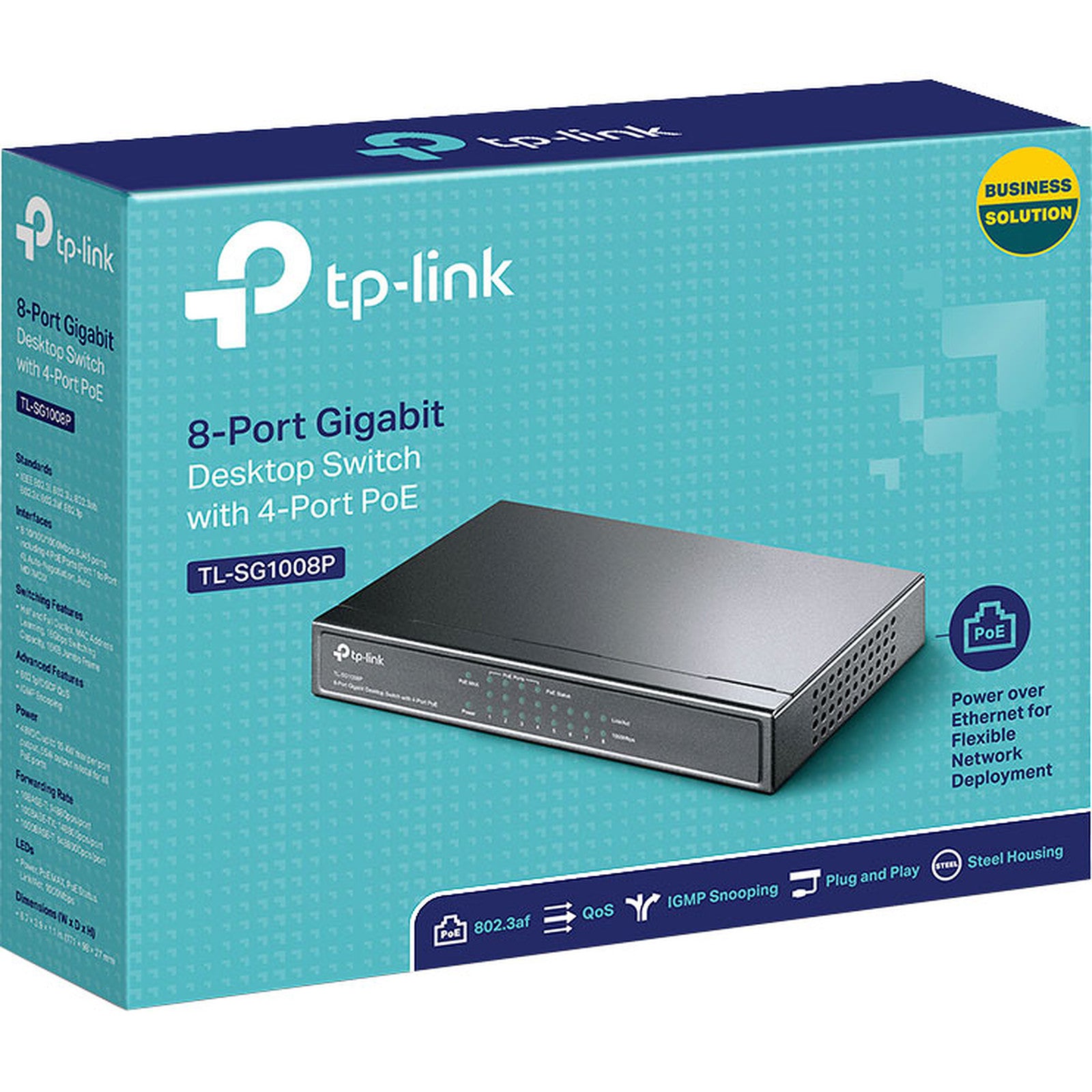 TP-Link - TL-SG1008P - Switch 8 ports (dont 4PoE+)