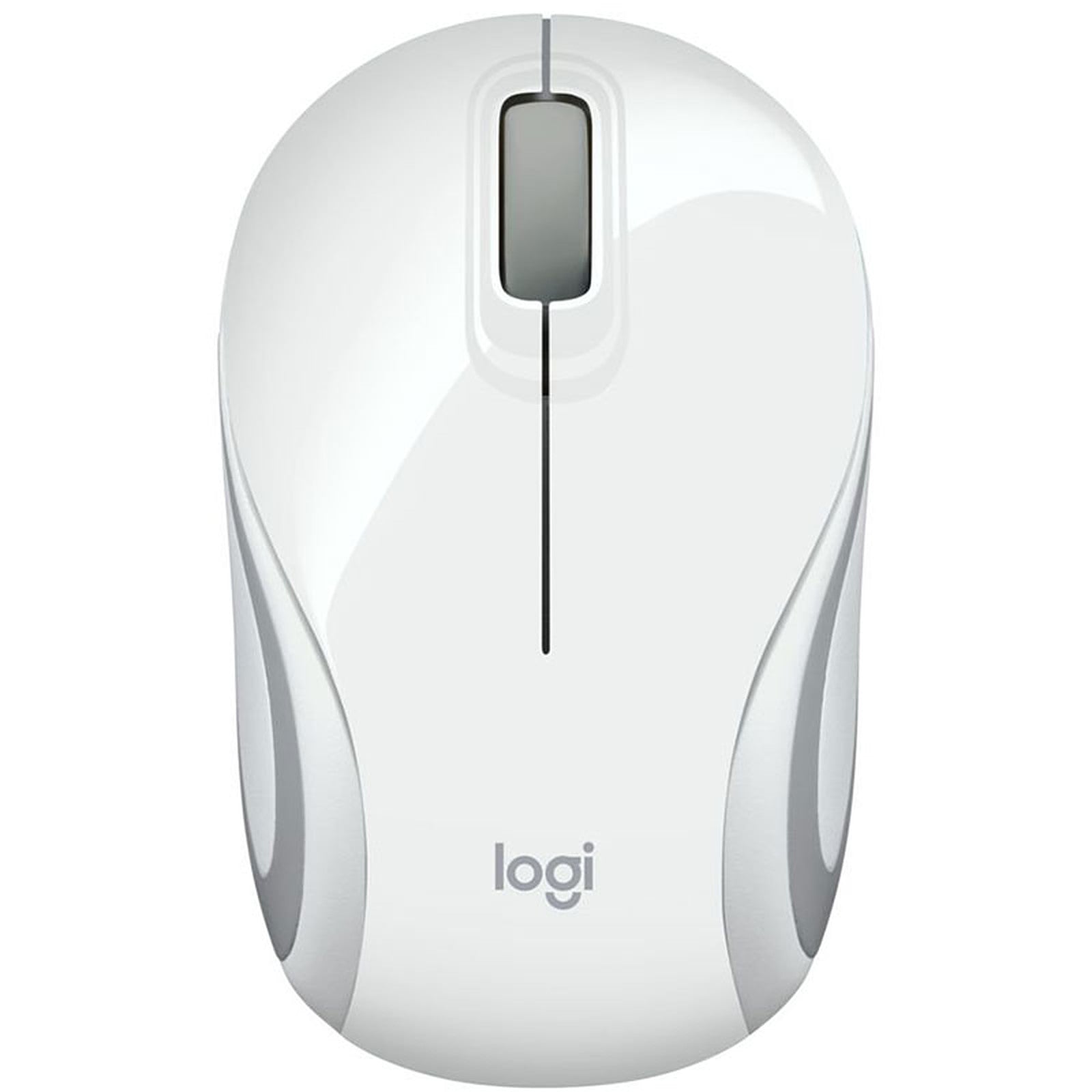 Logitech - Mini souris sans fil M187 (Blanc)