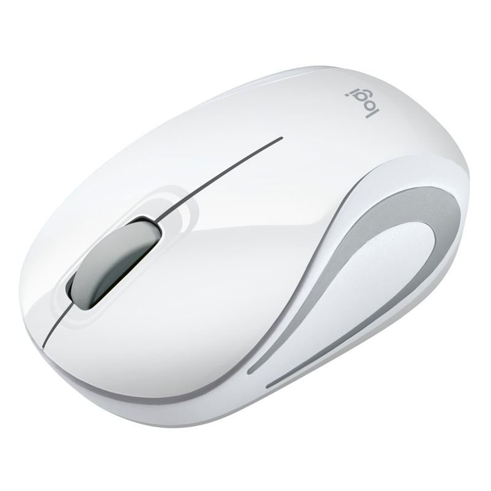 Logitech - Mini souris sans fil M187 (Blanc)