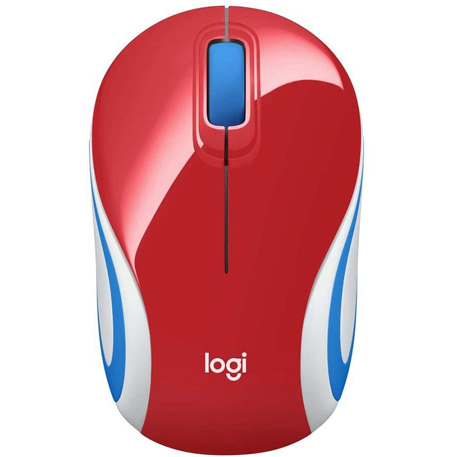 Logitech - Mini souris sans fil M187 (rouge)