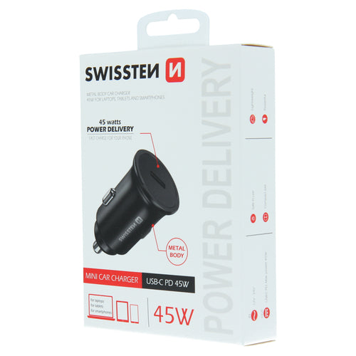 Swissten - Chargeur allume cigare USB-C 45W