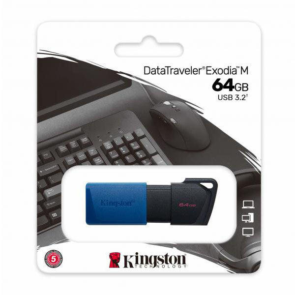 Kingston - Clé USB 3.2 - DataTraveler Exodia M (64Gb)
