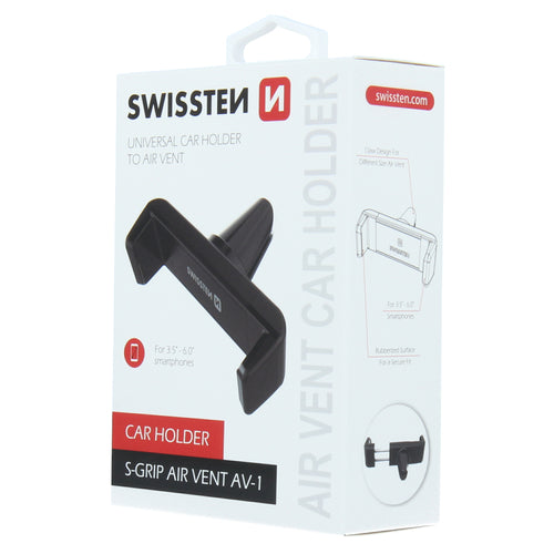 Swissten - Support grille d'aération pour téléphone - S-Grip Air Vent AV-1